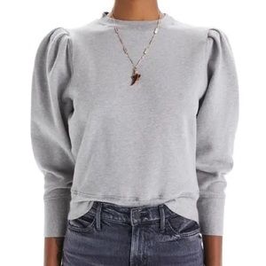 Mother Denim Curveball Puff Shoulder Sweatshirt